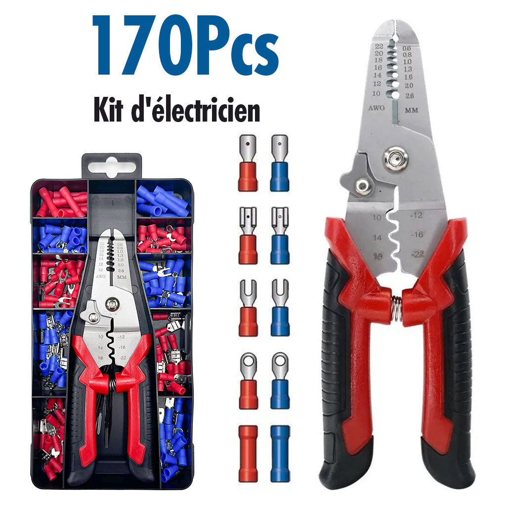 Coffret de sertissage 3en1 avec cosses